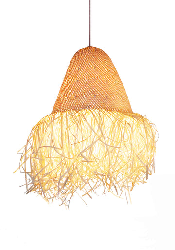 Pendente / Luminária de Teto O'Thentique Modelo Folha de Palma Natural