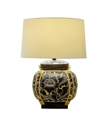 Abajur / Luminária de Mesa O'Thentique Modelo Cesto de Flores